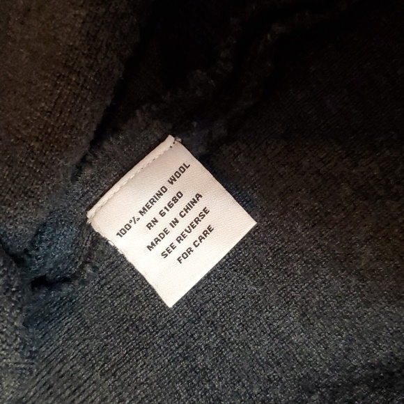 525 America Long Sweater Vest Cardigan. Dark Grey. Sleeveless. Merino Wool. S. - Picture 10 of 12